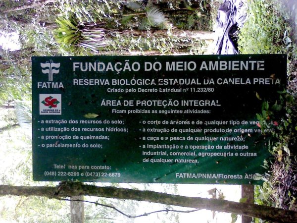 Sede da Reserva Biológica Estadual da Canela Preta