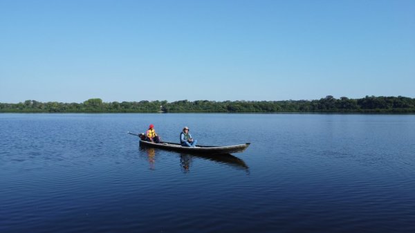 CUNIÃ - Passeio de barco ao Igarapé Grande - sentido Araçá (Voadeira)